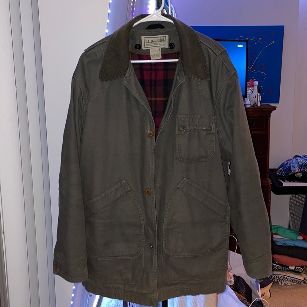 L.L. Bean Original Canvas Wool Barn Field Coat